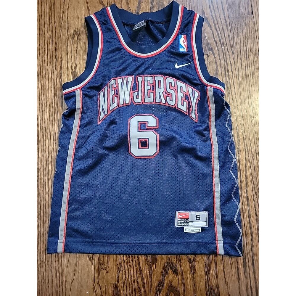 Nike Kenyon Martin New Jersey Nets Jersey NBA Basketball Youth Small Boys Kids - Picture 8 of 10